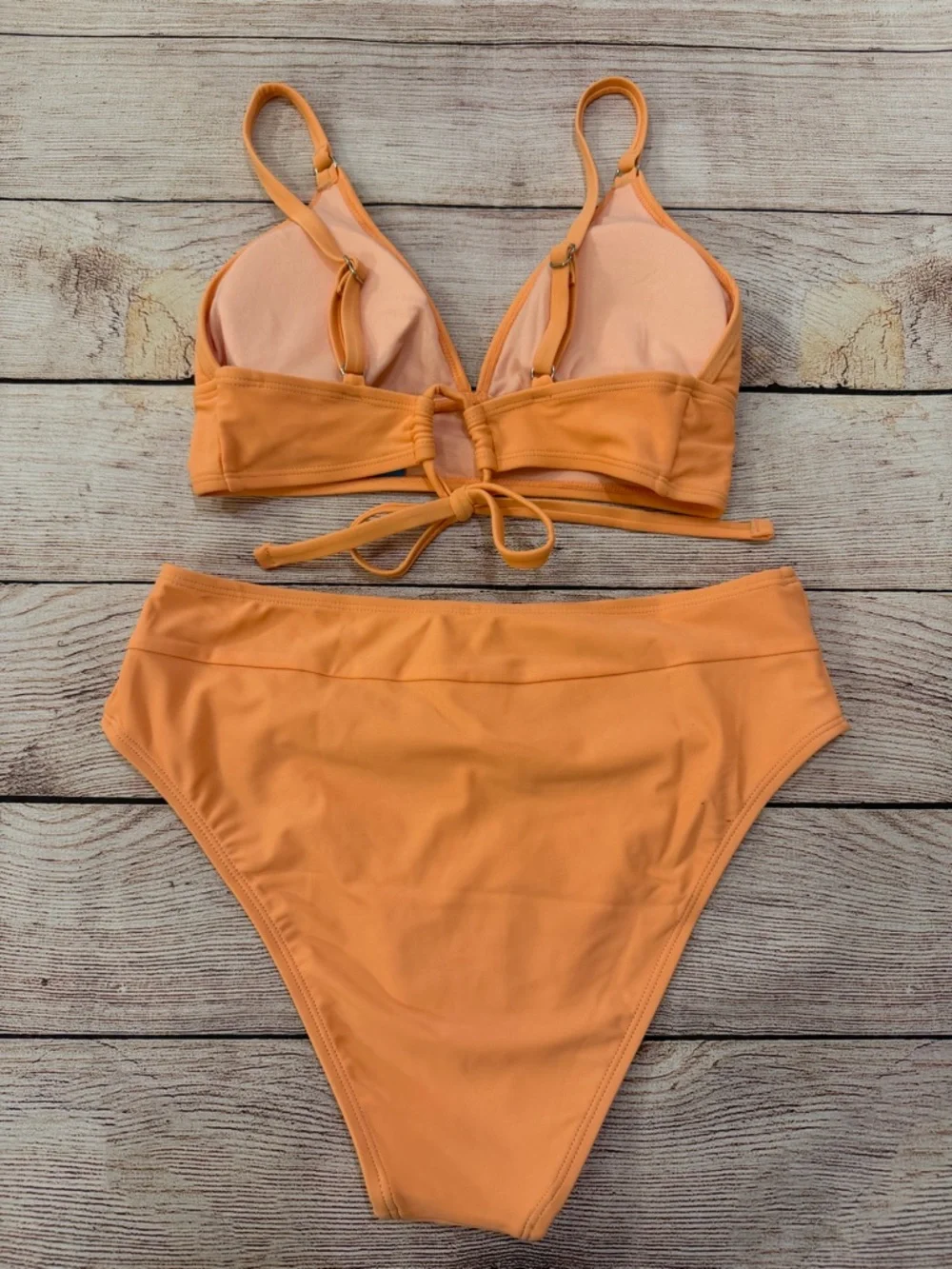 Cupshe Peach Bikini Set - Medium